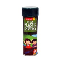 KOKUYO CAMLIN PLASTIC CRAYONS 12, SHADES IN TIN BOX